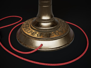 Bronze oil lamp 3D Model
