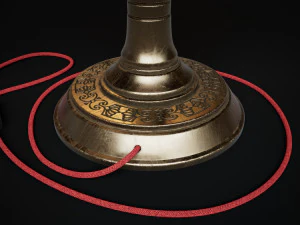 Bronze oil lamp 3D Model
