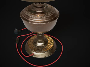 Bronze oil lamp 3D Model