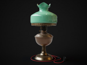 Bronze oil lamp 3D Model