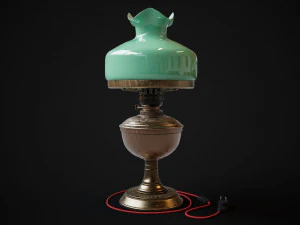 Bronze oil lamp 3D Model