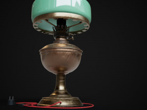 Bronze oil lamp 3D Model