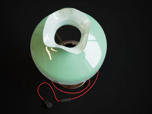 Bronze oil lamp 3D Model