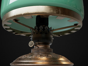 Bronze oil lamp 3D Model
