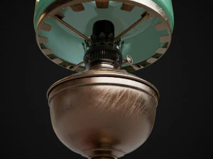 Bronze oil lamp 3D Model