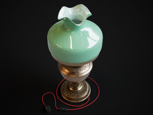 Bronze oil lamp 3D Model