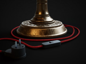 Bronze oil lamp 3D Model