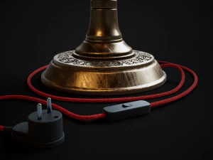 Bronze oil lamp 3D Model