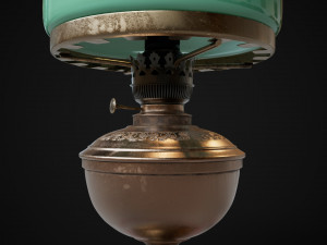 Bronze oil lamp 3D Model