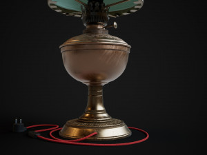 Bronze oil lamp 3D Model