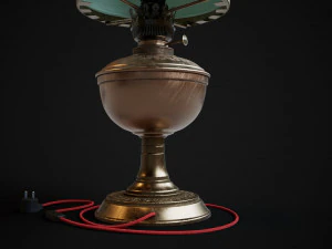 Bronze oil lamp 3D Model