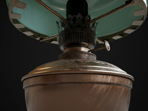 Bronze oil lamp 3D Model