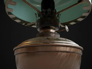 Bronze oil lamp 3D Model