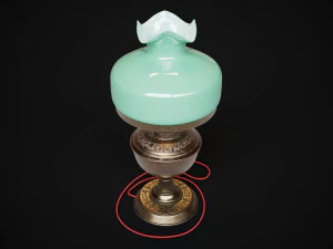 Bronze oil lamp 3D Model