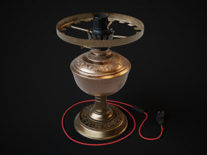 Bronze oil lamp 3D Model