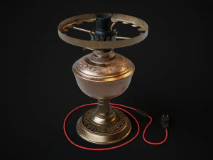 Bronze oil lamp 3D Model