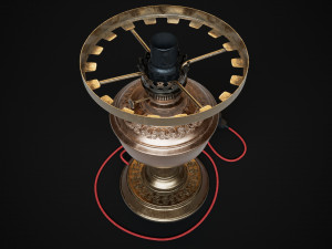 Bronze oil lamp 3D Model