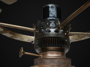 Bronze oil lamp 3D Model