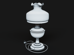 Bronze oil lamp 3D Model