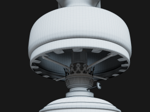 Bronze oil lamp 3D Model