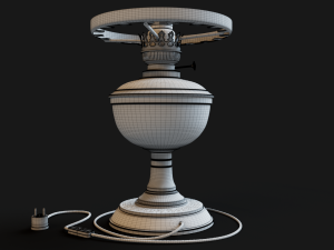Bronze oil lamp 3D Model