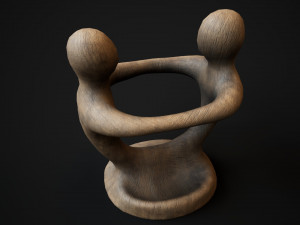Wooden phone holder Modello 3D