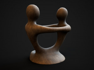 Wooden phone holder Modello 3D