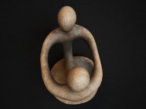 Wooden phone holder Modello 3D