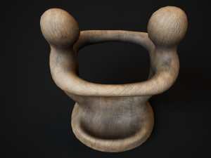 Wooden phone holder Modello 3D