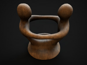 Wooden phone holder Modello 3D