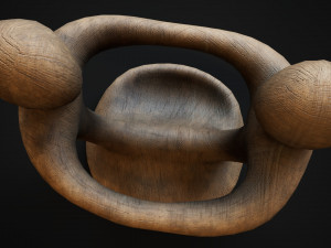 Wooden phone holder Modello 3D
