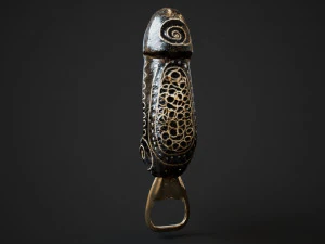 Balinesischer Flaschen&ouml;ffner 3D Modell