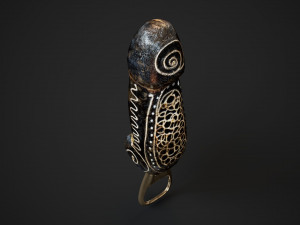 Balinese bottle opener Model 3D
