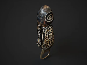 Balinese bottle opener 3D Model