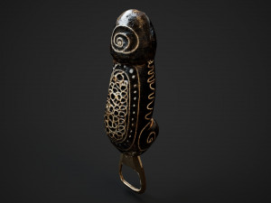 Balinese bottle opener Model 3D