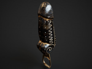 Balinese bottle opener Model 3D