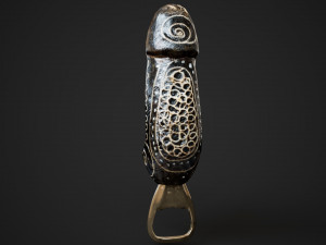 Balinese bottle opener Model 3D
