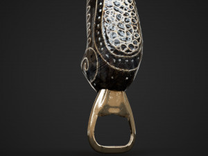 Balinese bottle opener Model 3D