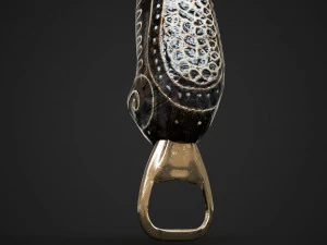 Balinese bottle opener 3D Model