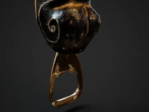 Balinese bottle opener 3D Model