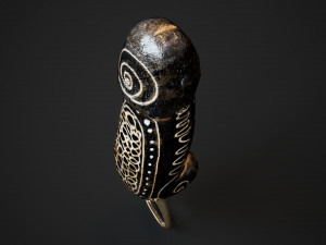 Balinese bottle opener Model 3D