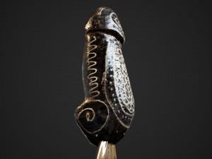Balinese bottle opener Model 3D
