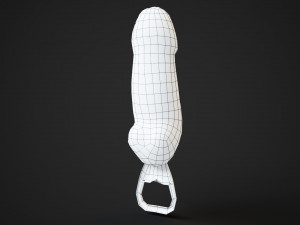 Balinese bottle opener Model 3D