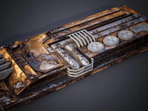 Detail fiksi ilmiah Model 3D