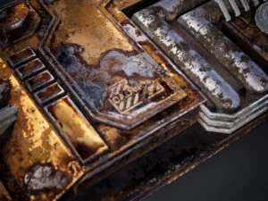 Detail fiksi ilmiah Model 3D