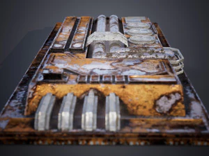 Detail fiksi ilmiah Model 3D