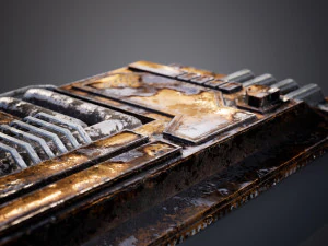 Detail fiksi ilmiah Model 3D