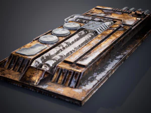 Detail fiksi ilmiah Model 3D