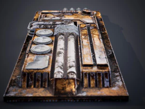 Detail fiksi ilmiah Model 3D