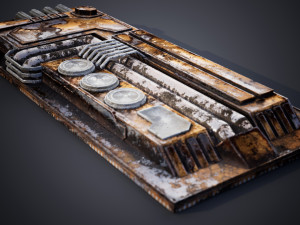 Sci-fi detail Model 3D